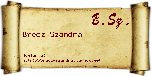 Brecz Szandra névjegykártya